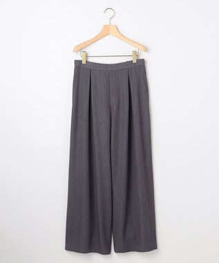 組曲 L 【加藤ローサさん着用】ラメストライプ ワイドパンツ グレー系1