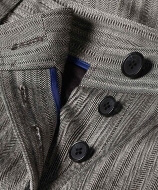 Paul Smith ドレープヘリンボーン ワイドトラウザーズ グレー