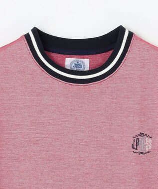 J.PRESS KIDS 【140-170㎝】COOLMAX コンビボーダー リブＴシャツ レッド系