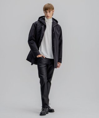 JOSEPH HOMME パウダーピーチクロス　 3WAYフードコート ブラック系