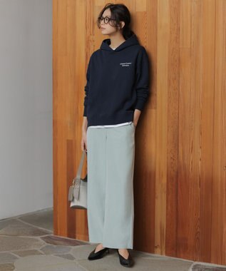 J.PRESS LADIES L Springピーチ セミワイド パンツ スモーキーミント系