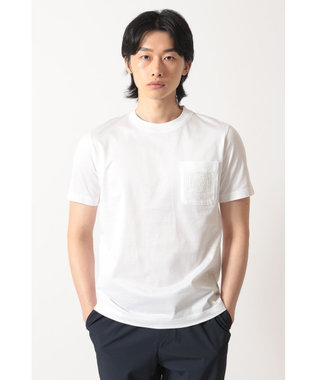 DAKS エンボスロゴ コットンTシャツ