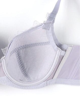 WACOAL ブラジャー 【ハグするブラ】 体温を感知してカラダになじむ 脇高設計 小さく見せる Hカップまで対応 大きいサイズ レディース フルカップ BXB318 /ワコール グレー