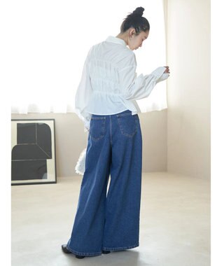 earth music&ecology ビスチェライクシャーリングシャツ White