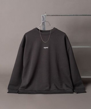 WEGO 【ユニセックス着用ITEM】アクセ付きフォトグラフィックプルオーバー ブラック中濃色