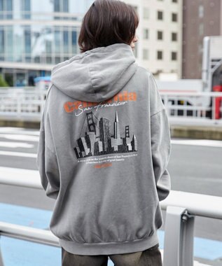 WEGO 【ユニセックス着用ITEM】ピグメントグラフィックプルパーカー 柄4