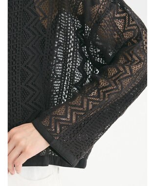 Green Parks ＳＥＴ２点　レースカーデ＋タンクトップ Black