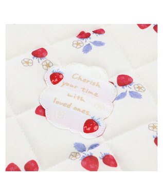 PET PARADISE ペットパラダイス クールマット 《苺花柄》 Ｍ ホワイト×レッド