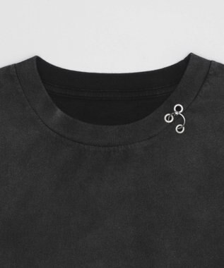 WEGO ピアス付きT（SS） スミクロ