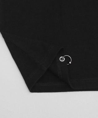 WEGO ピアス付きT（SS） スミクロ