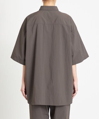 NAVE 【ReNAVE　撥水機能・UVカット・透湿・接触冷感・洗える】ナイロンタスランシャツ ダークブラウン系