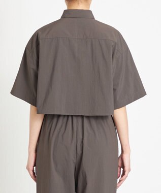 NAVE 【ReNAVE　撥水機能・UVカット・透湿・接触冷感・洗える】ナイロンタスランシャツ グレー系