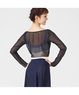 Chacott チュールショートトップ ブラック