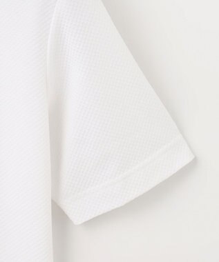 JOSEPH ABBOUD 【オーガニックコットン】ブロックサッカー Tシャツ ホワイト系