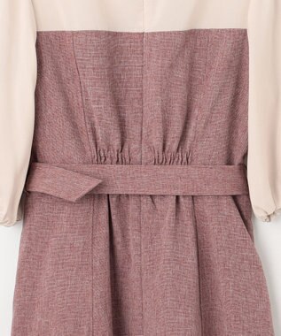 Feroux ドッキング風ワンピース ピンク系