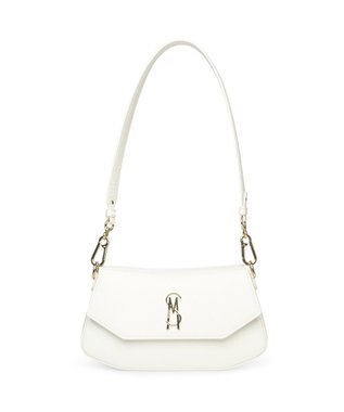STEVE MADDEN BLYON-C ロゴフラップショルダーバッグ ホワイト