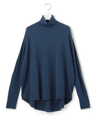 ICB L 【新色追加・WEB限定カラーあり】 ヴィスコースワイド タートルネックプルオーバー ブルーグレー