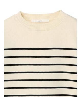 Green Parks ・ｎｏｖｅｍ９　ボーダーエアーニットプルオーバー Ivory