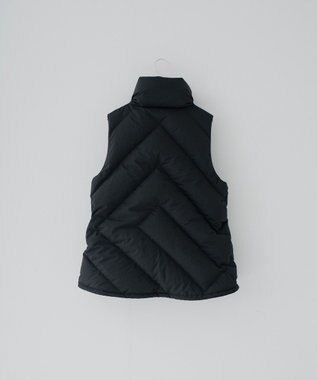 KWD 【日本製/高品質ダウン】STAND COLLAR DOWN VEST ダウンベスト ブラック