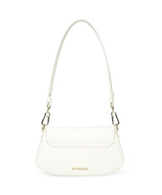 STEVE MADDEN BLYON-C ロゴフラップショルダーバッグ ホワイト