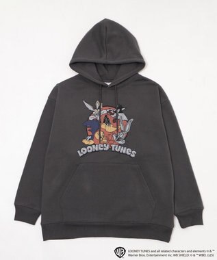 WEGO 【ユニセックス着用ITEM/裏起毛】LOONEYTUNESグラフィックプルオーバー スミクロ