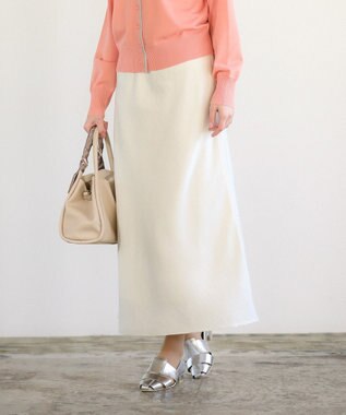 Green Parks 光沢サテンナロースカート