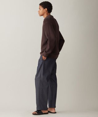 UNFILO MENS メッシュ ニットポロ [24年春夏商品] ブラウン