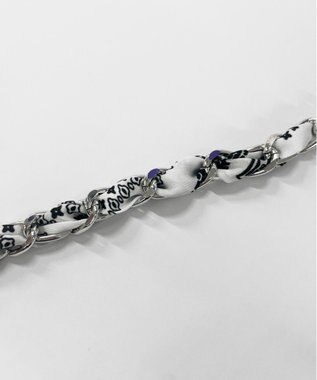 WEGO 総柄チェーンストラップ ホワイト