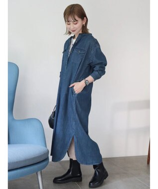 AMERICAN HOLIC デニムシャツワンピース Indigo