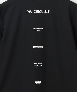 PW CIRCULUS 【MEN】【ストレッチ】ポケット モックネック シャツ ブラック