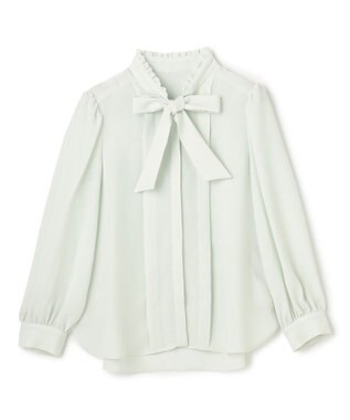 TOCCA PROMISE RIBBON ROSETTE ブラウス ライトグリーン系