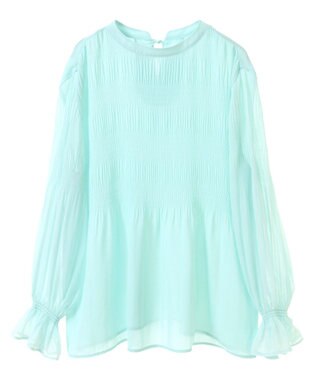 Green Parks マジョリカブラウス Light Green