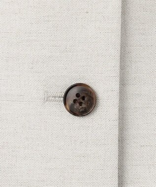 23区 S 【セットアップ対応/洗える】コットンリネン オックスストレッチ ジレ アイボリー系