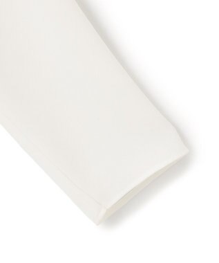 ICB 【WEB限定カラーあり・洗える】エステルダブルクロス 長袖ラッフルブラウス オフホワイト系