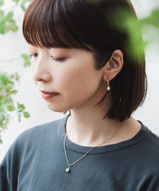 Pisceans ベビーパール&デザインチェーン2setネックレス マットゴールド