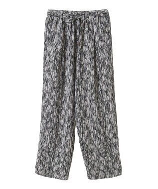 Green Parks 柄イージーパンツⅡ（テーパード） Navy