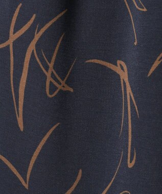 Green Parks 柄イージーパンツⅡ（テーパード） Navy