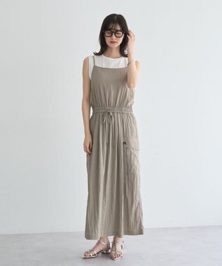 YECCA VECCA コットンスムースノースリーブトップス Off White