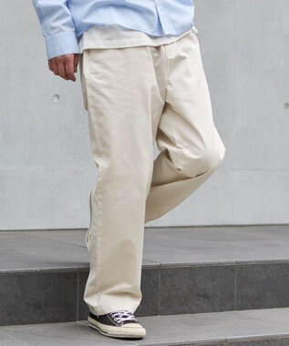 WEGO 【ユニセックス着用ITEM/XSSMLサイズ展開/ウエストゴム】ユルフィットコットンイージーパンツ キナリ