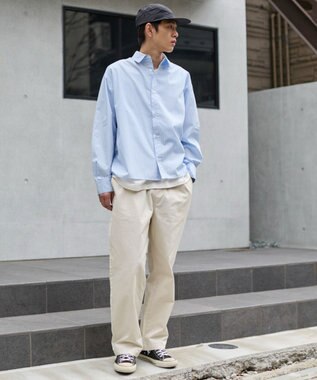 WEGO 【ユニセックス着用ITEM/XSSMLサイズ展開/ウエストゴム】ユルフィットコットンイージーパンツ キナリ