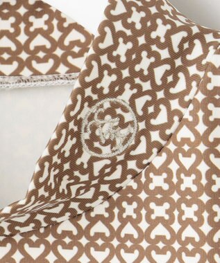 23区GOLF 【WOMEN】モノグラムプリントモックネック ブラウン系5