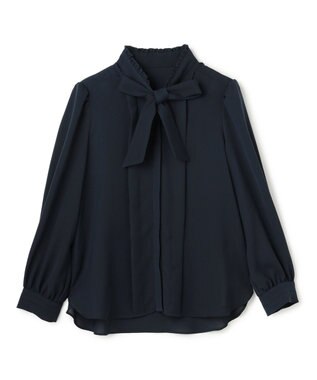 TOCCA PROMISE RIBBON ROSETTE ブラウス ネイビー系