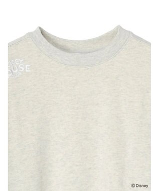 Green Parks ミッキーマウス・クラブ／袖アート裏毛プルオーバーⅡ Gray Mixture