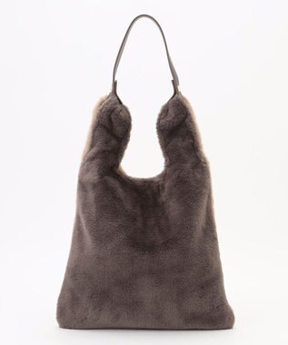 2WAYバイカラーファーバッグ