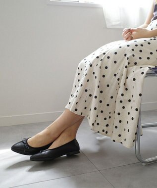 Pointer 日本製 本革大人女子のバレエシューズ ブラック