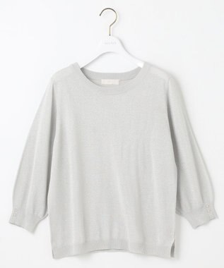 ANY SIS 【洗える】ラメ プルオーバー シルバー