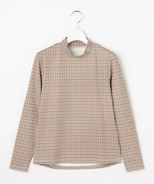 23区GOLF 【WOMEN】モノグラムプリントモックネック ブラウン系5