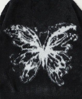 WEGO バタフライダメージニット ブラック