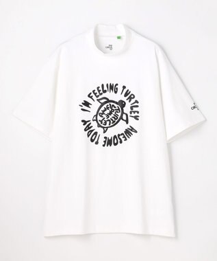 PW CIRCULUS 【MEN】POP＆WIT グラフィックモックネックT ゴルフ ホワイト系1