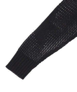 WEGO スターメッシュBIGニット ブラック